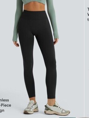 Black High-Waist Seamless Leggings
